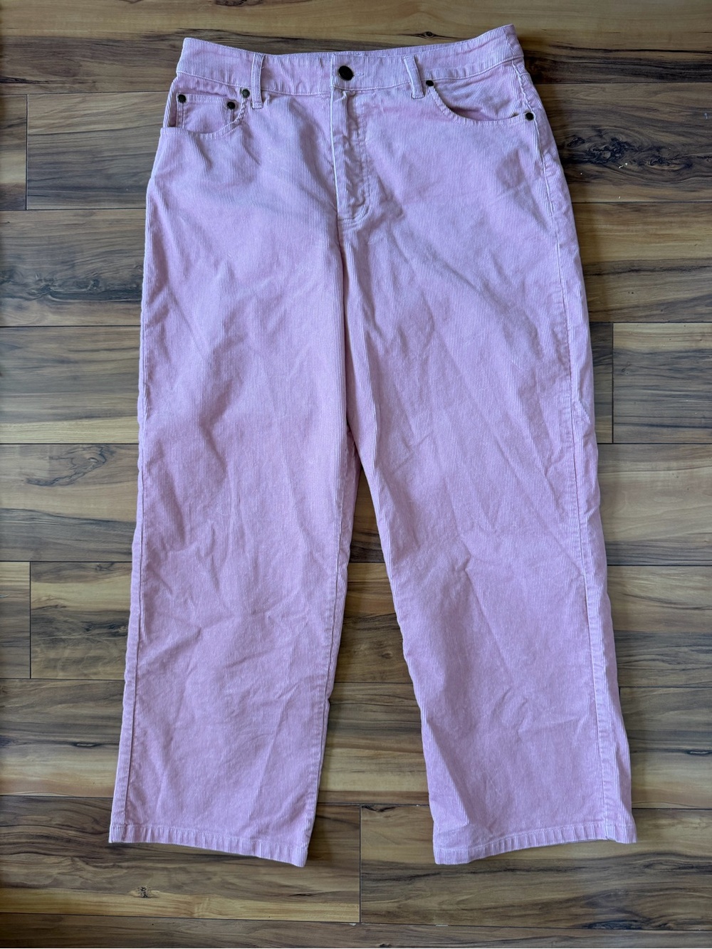 Boden Women’s Pink Corduroy Straight-Leg Jeans